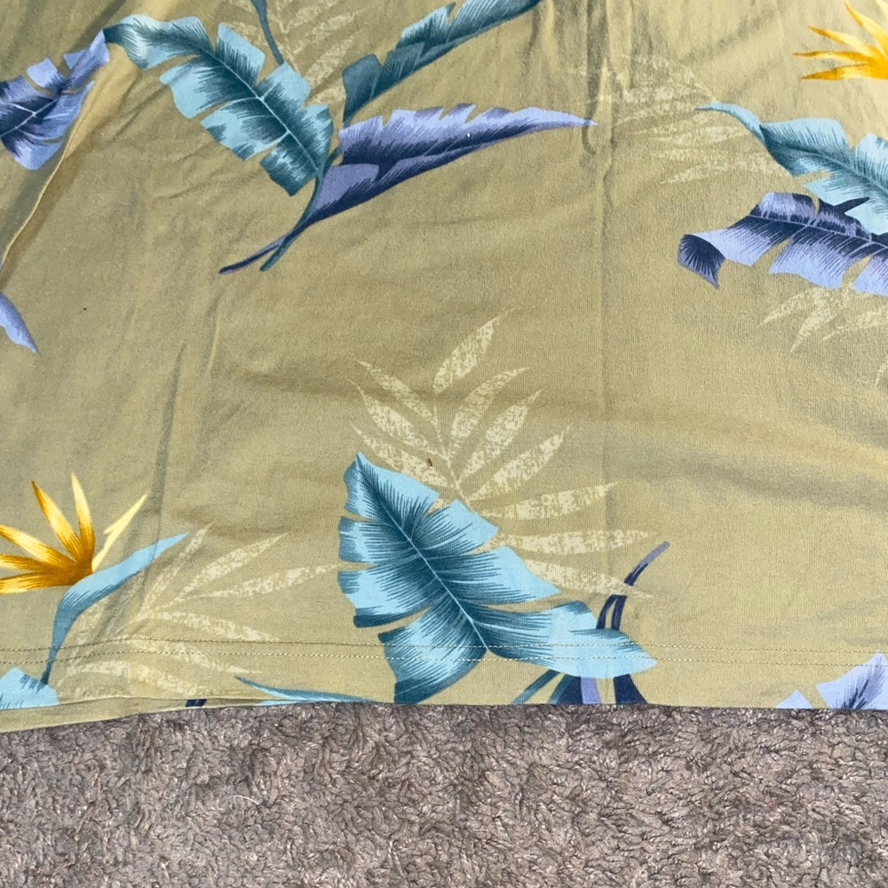 Tommy Bahama Original Island Size Large Polo Floral Cotton Beach Tree Dad Shirt - Picture 9 of 9